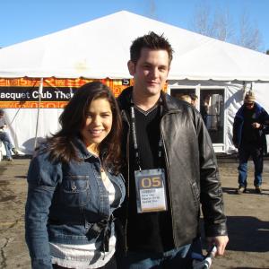 America Ferrera and Sean Robert Olson at the Sundance Premiere of 