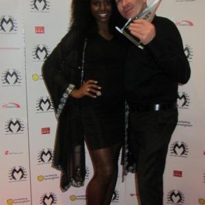 Shereen Walker and Simon Britton at the Music Video and Screen Awards MVSA 2011