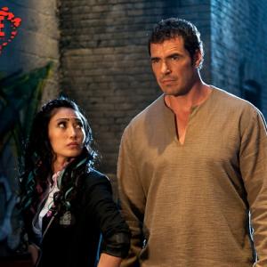 Dan Payne and Chasty Ballesteros in Divine: The Series (2011)