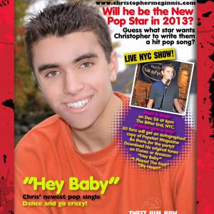 Christopher in January issue of International Magazine POPSTAR! 2013