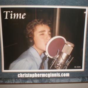 Christophers first CD TIME you can download his songs on itunes or amazon