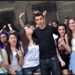Fans 2013 outside of a concert in nyc with Christopher McGinnis 15 yrs old