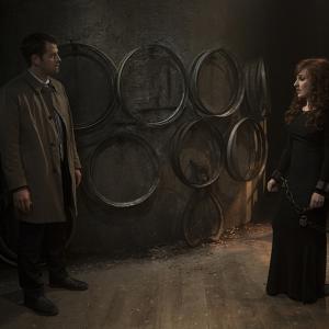 Still of Misha Collins and Ruth Connell in Supernatural (2005)