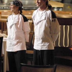 Still of Paula Dasilva and Danny Veltri in Hells Kitchen 2005