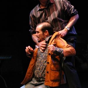 Ron Bottitta and Karl Maschek in The American Premiere of Robert Massey's RANK. The Odyssey Theatre Ensemble. March 2013.