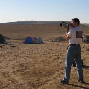 On location in the Negev