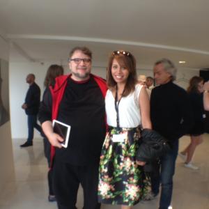 Isis Kiwen and Guillermo del Toro at Cannes Film Festival 2015 Isis Kiwen participates with El rbol de los nmeros The tree of numbers at SFC Cannes Photographed after the premier of Tales of Tales 2015