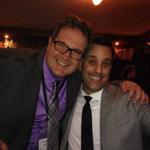 With Daniel Catullo III at an Oscar After Party.