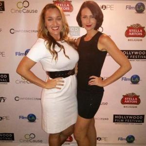 LOS ANGELES CA  Oct 2014 Hollywood Film Festival  Actors Laura Pike and Pauline Egan attend the Opening Night Gala