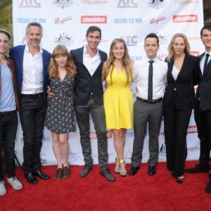 LOS ANGELES CA  APRIL 23 Cast of Holding the Man attend the media launch for the Australian Theatre Company on April 23 2014 in Los Angeles California