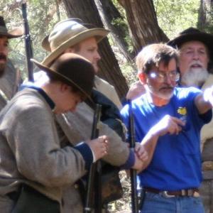 Rodger Marion directing Civil War soldiers