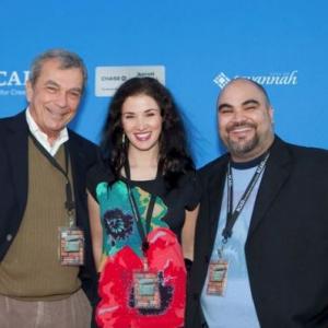 With producer, Stratton Leopold, and director, Opie Cooper, at Savannah Film Fest (2012)