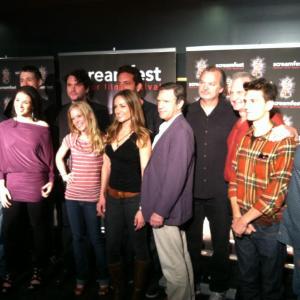 Hannah Bryan with Padraig Reynolds, AJ Bowen at Screamfest 2011 for premiere of Rites of Spring