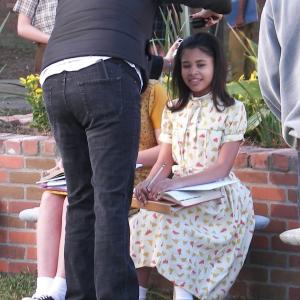 Taylor Faye on the set of Thats What I Am 2010