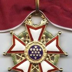 Legion of Merit awarded to Dr Charles W Swan by President George H W Bush 1992