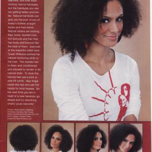 Dominique Jackson Hair Model Tear Sheet (Hype Hair Magazine).