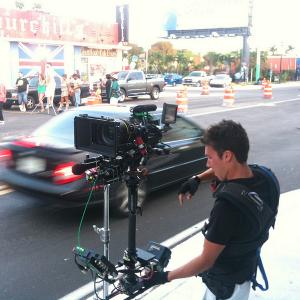 Shooting in Miami FL for DarYelas new video featuring Timbaland