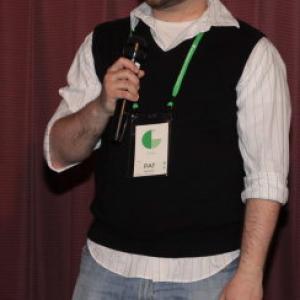 Patrick Norman at the QA session for Pinned at the Cleveland International Film Festival