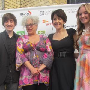 Austin MacDonald, Tabbi Johnson, Theresa Tova and Kira Murphy at the 2013 TIDFAF