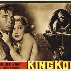Robert Armstrong Bruce Cabot Fay Wray and King Kong in King Kong 1933