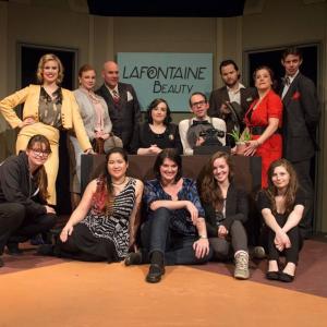 cast and crew of You Have To Earn It  Alumnae Theatre November 2014 Toronto Ontario