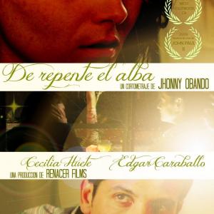 Jhonny Obando, Edgar Caraballo and Cecilia Huete in De repente el Alba (2008)