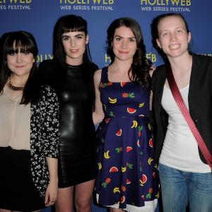 Laura Geluch Christa Anderson Chelsea Moore and Justine Stevens at the Hollyweb Fest Gala
