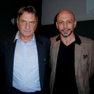 Film director/writer Gianfranco Serraino and writer Claudio Magris. Los Angeles, October 2012.