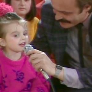 Marijana Pecijarevska hosting Zlatno Slavejce festival 1986, at age 4. Youngest host in history of festival
