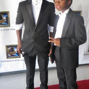 Dante Brown and Dusan Brown at the Ten Year Anniversary of The Omni Youth Music & Actor Awards Celebration.