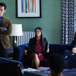 Still of Karla Souza Matt McGorry and Aja Naomi King in How to Get Away with Murder 2014