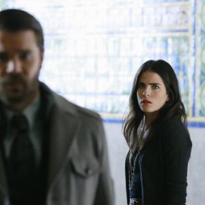 Still of Karla Souza and Charlie Weber in How to Get Away with Murder 2014