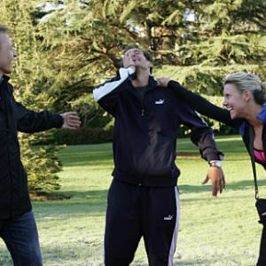 Still of Phil Keoghan, Danielle Turner and Eric Sanchez in The Amazing Race: Low to the Ground, That's My Technique (2007)
