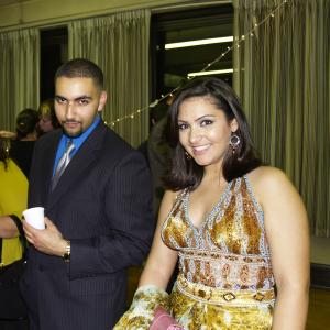 Director MJ Alhabeeb Jr and Exec Producer Neda Hovaizi at the Change The Game premiere afterparty in Springfield MA