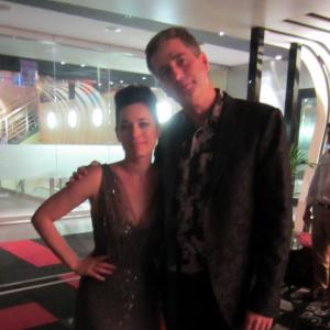 Steve with Goddess star Laura Michelle Kelly