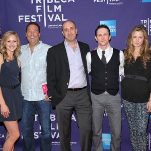LR James McCaffrey Kerry Bishe Ron Stein Jonathan Tucker Grace Gummer and Norman Reedus attend the premiere of Meskada during the 2010 Tribeca Film Festival at the Village East Cinema on April 22 2010 in New York City