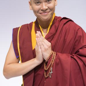 Christopher Aguilar as the Monk in San Diego Repertorys production of THE OLDEST BOY by Sarah Ruhl