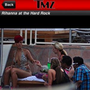 Rihanna  Friends caught in Vegas at the Hard Rock Hotel