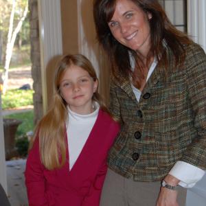 2008 on Captive set with costar Kirsten Gregerson