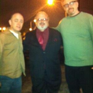 With Louie CK and Todd Barry at Louie Season 4 shoot