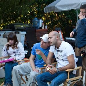 Director Nicolai Schwierz (left) and Producer Fabio Costabile on the set of 'Grey Sheep'