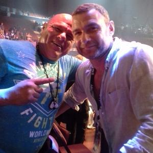 I met Liev Schreiber at the Glory Fights 2014