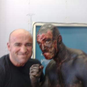 Tom Hardy and me on his naked fight day with me.