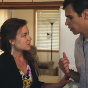 Still of Laura Seabrook and Samuel Carr in In His Steps (2013).