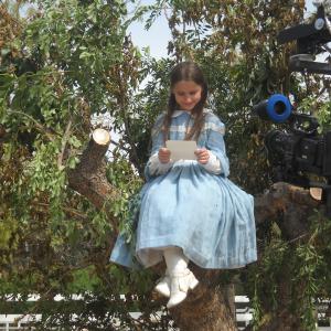 Lana Esslinger filming GRACE BEDELL