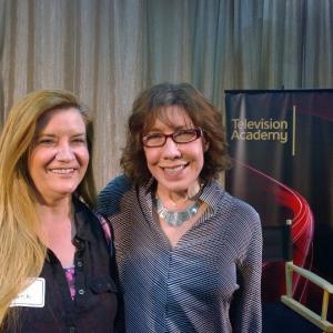 with Lily Tomlin at a Television Academy event