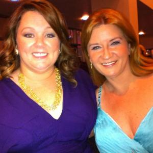 with Melissa McCarthy at the Emmys