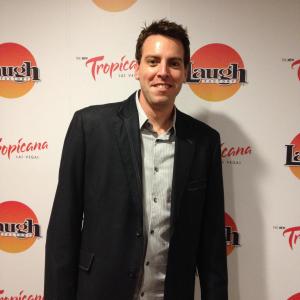 Tony Sandrew walking the red carpet before his performance at The Laugh Factory