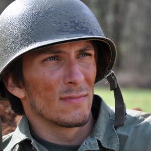 Dylan Saccoccio as Joseph Rhodes in the independent WWII film 