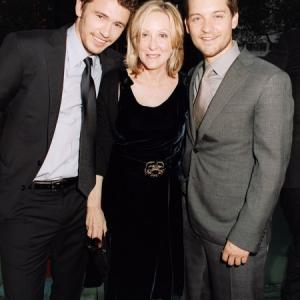Tobey Maguire, James Franco and Laura Ziskin at event of Zmogus voras 3 (2007)